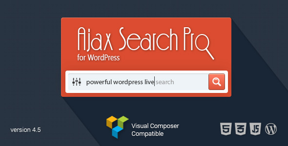 افزونه جستجوگر آژاکس Ajax Search Pro وردپرس نسخه 4.8.1