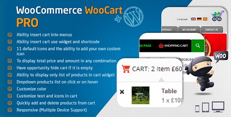 افزونه سبد خرید پیشرفته ووکامرس WooCart Pro نسخه 2.0.0