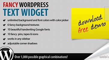 افزونه متن فانتزی Fancy Text Widget وردپرس نسخه 1.5