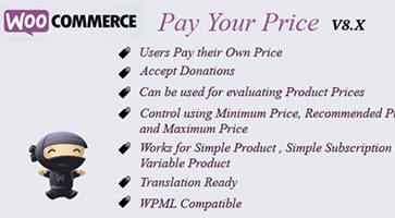 افزونه پرداخت قیمت شما WooCommerce Pay Your Price ووکامرس نسخه 8.3