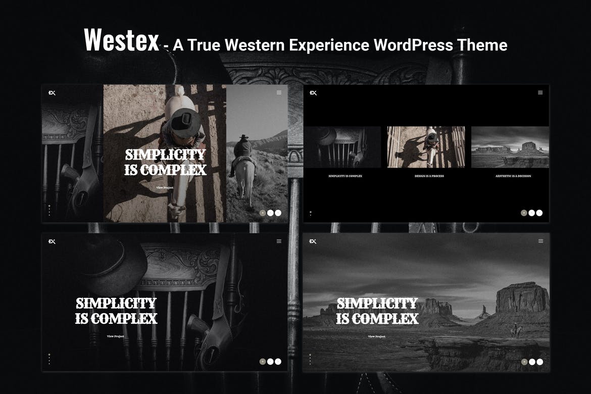 پوسته نمونه کار خلاقانه Westex وردپرس نسخه 1.0