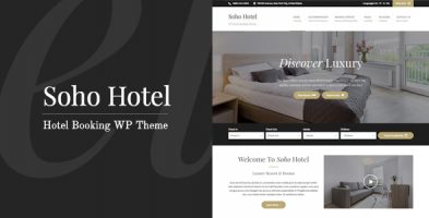 قالب هتل Soho Hotel Booking وردپرس نسخه 3.2.2