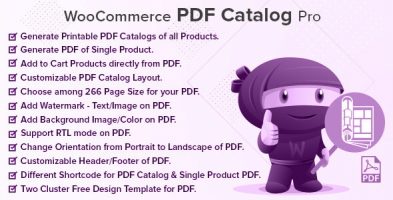 افزونه خروجی pdf از کاتالوگ محصولات WooCommerce PDF Catalog Pro ووکامرس نسخه 2.1.2