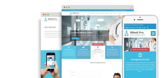 قالب پزشکی و سلامت وردپرس EightMedi Pro نسخه 2.0.4