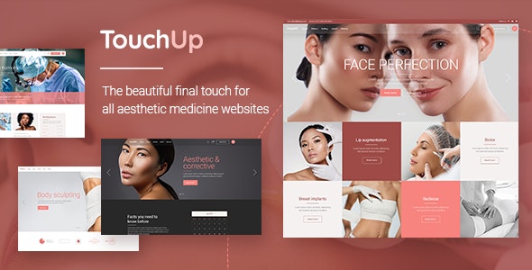 قالب لوازم آرایشی و جراحی زیبایی وردپرس  TouchUp نسخه 1.2