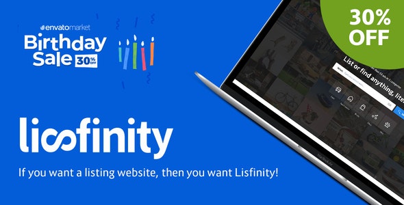 قالب آگهی وردپرس Lisfinity نسخه 1.2.7