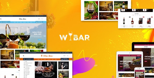 قالب فروش نوشیدنی و آبمیوه وردپرس Wibar نسخه 2.0