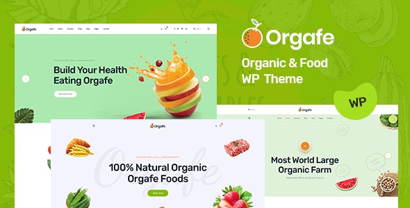 قالب مواد غذایی ارگانیک وردپرس Orgafe نسخه 1.0