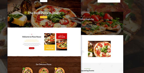قالب مخصوص رستوران و کافه وردپرس Pizza House نسخه 1.3.1