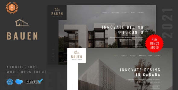 قالب معماری و داخلی وردپرس BAUEN نسخه 2.2