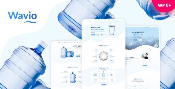 قالب مخصوص فروش آب معدنی وردپرس Wavio نسخه 1.24