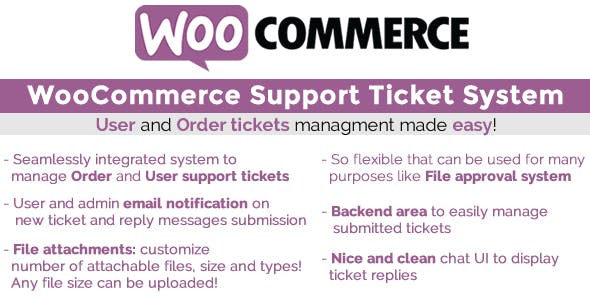 افزونه تیکت Support Ticket System ووکامرس نسخه 16.4