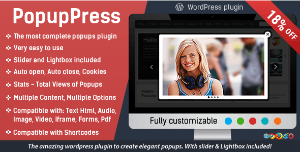 افزونه ایجاد پنجره پاپ آپ Popup Press در وردپرس نسخه 3.1.0