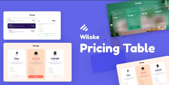 افزونه جدول قیمت Wiloke Pricing Table Addon المنتور 1.0.3