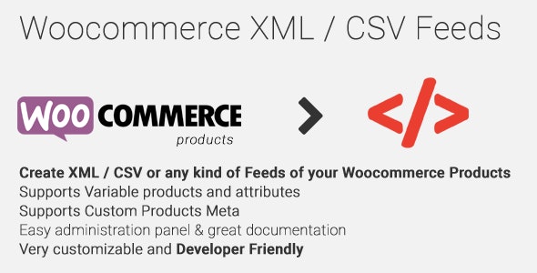 افزونه ایجاد فید Woocommerce XML – CSV Feeds نسخه 1.1.14