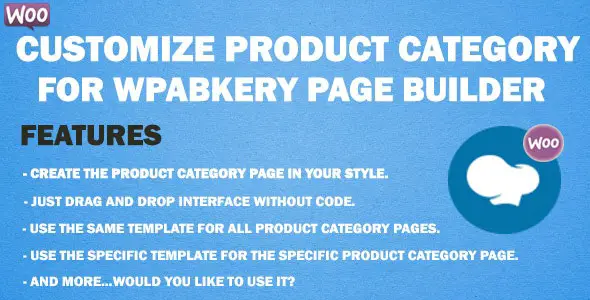 افزونه سفارشی سازی دسته محصولات Customize Product Category برای صفحه ساز WPBakery نسخه 5.0.0
