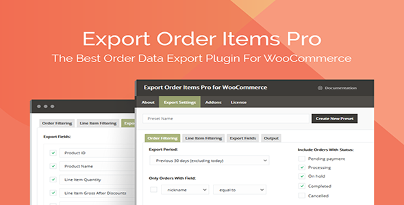 افزونه اکسپورت سفارشات ووکامرس Export Order Items نسخه 2.1.24