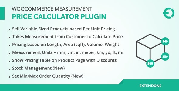 افزونه محاسبه گر قیمت محصولات ووکامرس Measurement Price Calculator نسخه 2.1.3
