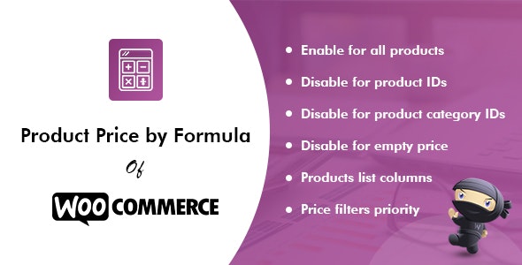 افزونه فرمولاسیون قیمت محصولات ووکامرس Product Price by Formula نسخه 2.4.0