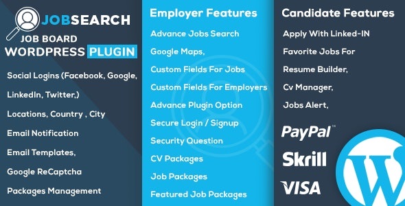 افزونه کاریابی و استخدام وردپرس JobSearch نسخه 2.3.0