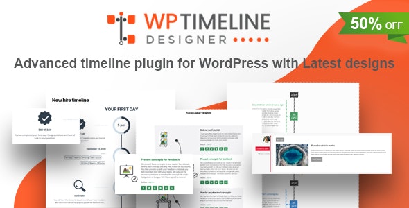 افزونه زمانبندی WP Timeline Designer Pro وردپرس نسخه 1.4.5