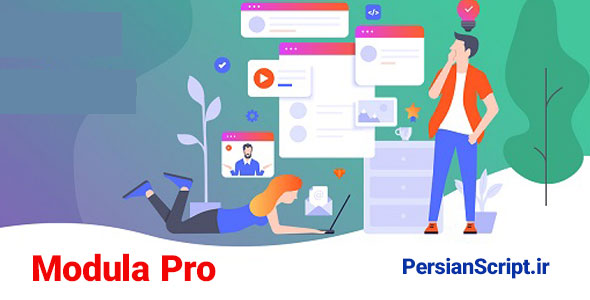 افزونه ساخت گالری تصاویر وردپرس Modula Pro نسخه 2.6.6 + Addons