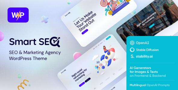 پوسته خدمات سئو و بازریابی دیجیتال SmartSEO نسخه 2.12